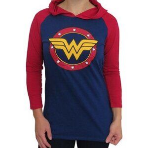 Wonder Woman 3/4 Hoodie with Crown - Size S